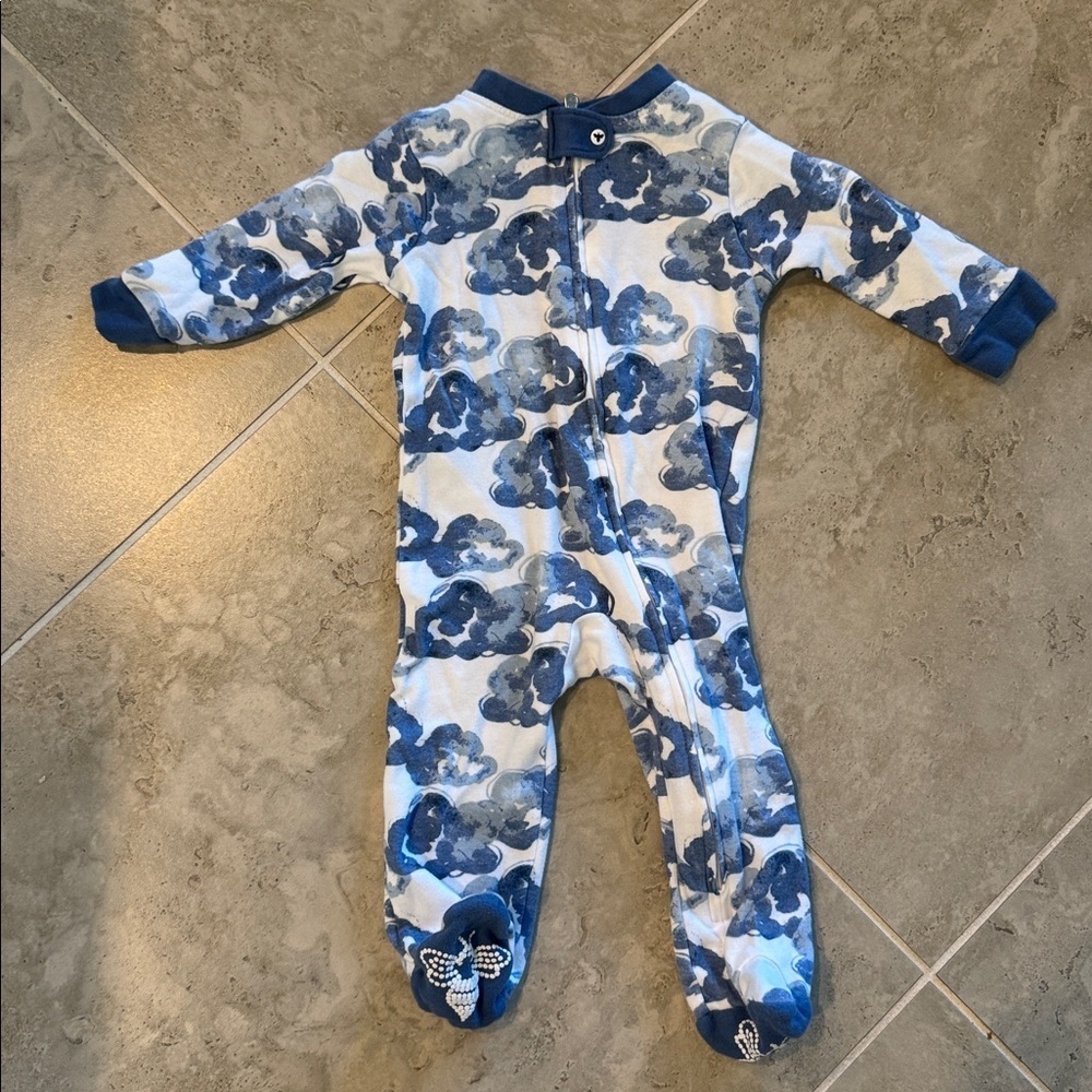 Burt's Bees Blue Cloud Kids Footie